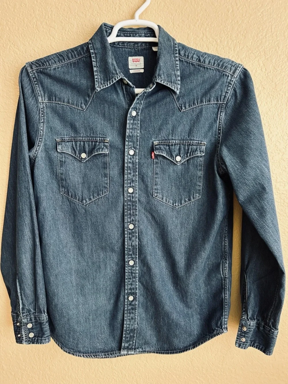 Levi's Denim Western Long Sleeve Snap Button Shirt